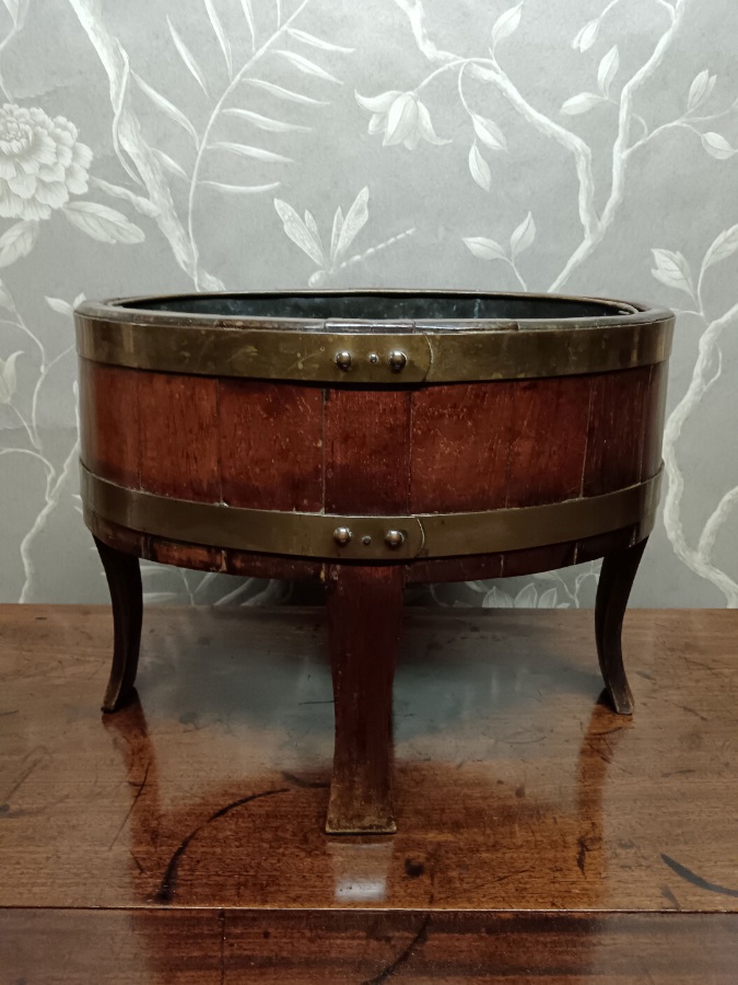A Mahogany and Brass Bound Wine Cooler Jardiniere  (9).jpg